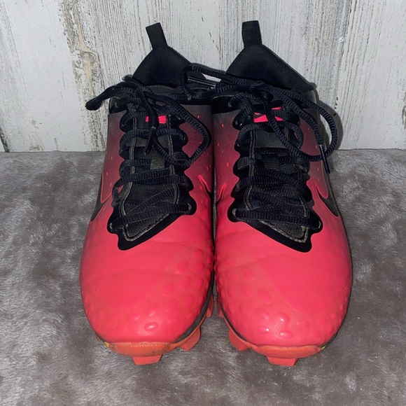 0627 Kids Nike FastFlex Black and Pink Soccer Cleats - Picture 3 of 10